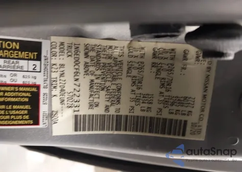 2020 Nissan Frontier King Cab Sv 4X4 z USA, uszkodzony, nr VIN 1N6ED0CF6LN722331